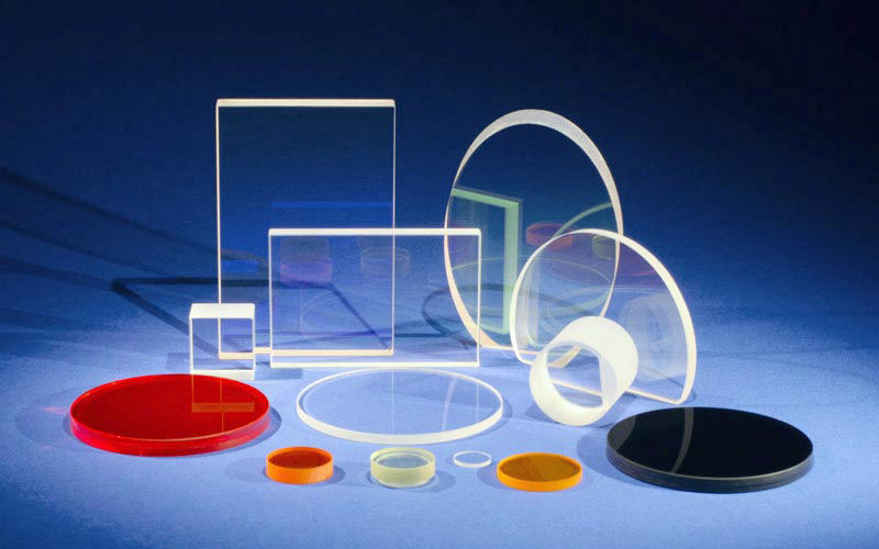 Plano Optics Optical windows, color glass filters, mirrors, beam splitter plates